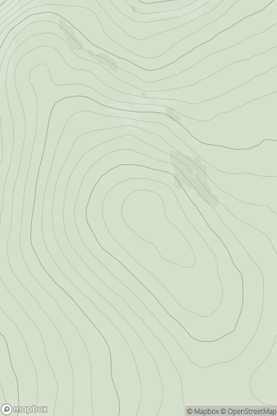 Thumbnail image for Meall Buidhe [Glen Tromie to Glen Tilt] showing contour plot for surrounding peak